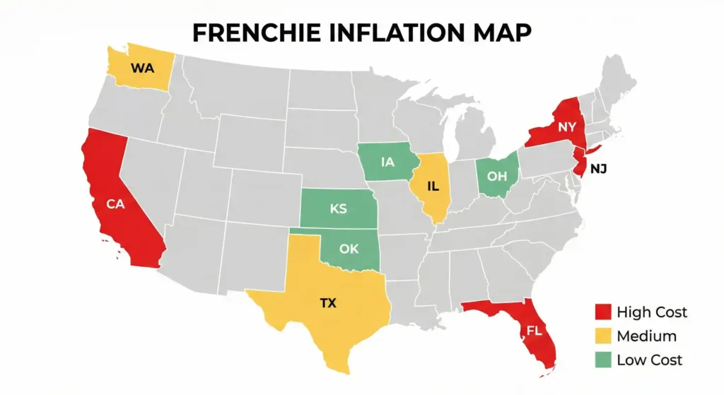 A vector map of the USA