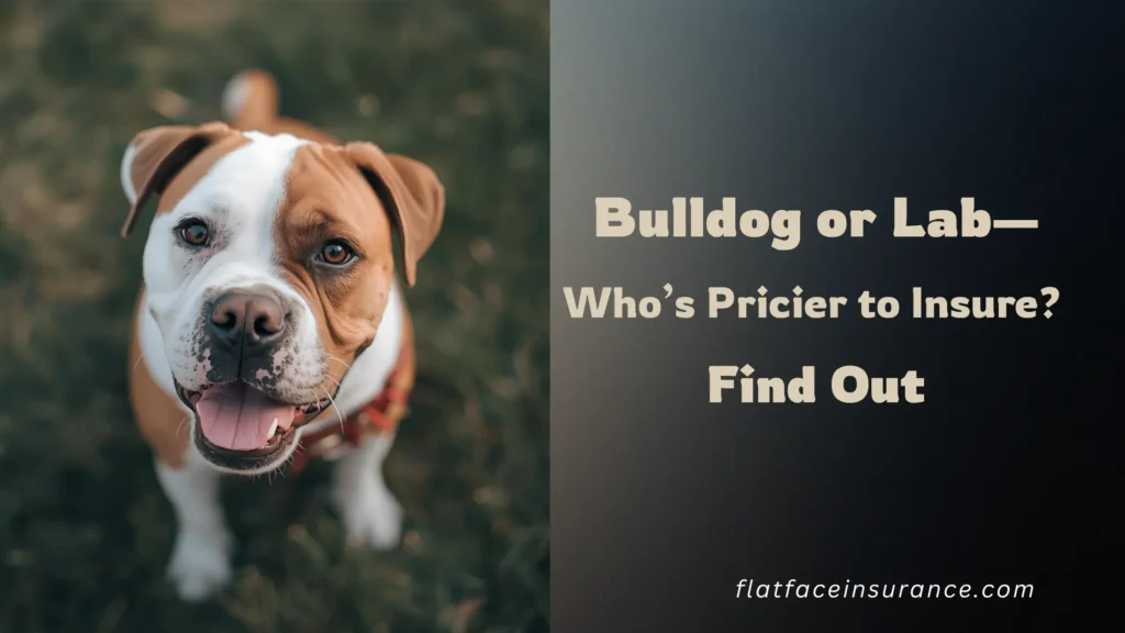 pet insurance English Bulldog vs Labrador, why is Bulldog insurance expensive, average pet insurance cost English Bulldog, Labrador pet insurance cost, brachycephalic breed insurance